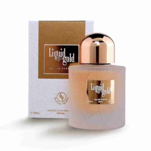 Liquid Gold by Symphony Eau De Parfum, 100ml 3.4oz, Inspired by Angel Share-Kilian Paris, Luxury Perfume for Men Women Unisex, Long Lasting Woody Spicy Fragrance, Wide Sillage