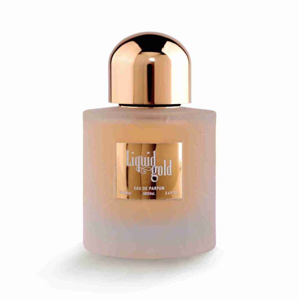 Liquid Gold by Symphony Eau De Parfum, 100ml 3.4oz, Inspired by Angel Share-Kilian Paris, Luxury Perfume for Men Women Unisex, Long Lasting Woody Spicy Fragrance, Wide Sillage
