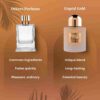 Liquid Gold by Symphony Eau De Parfum, 100ml 3.4oz, Inspired by Angel Share-Kilian Paris, Luxury Perfume for Men Women Unisex, Long Lasting Woody Spicy Fragrance, Wide Sillage