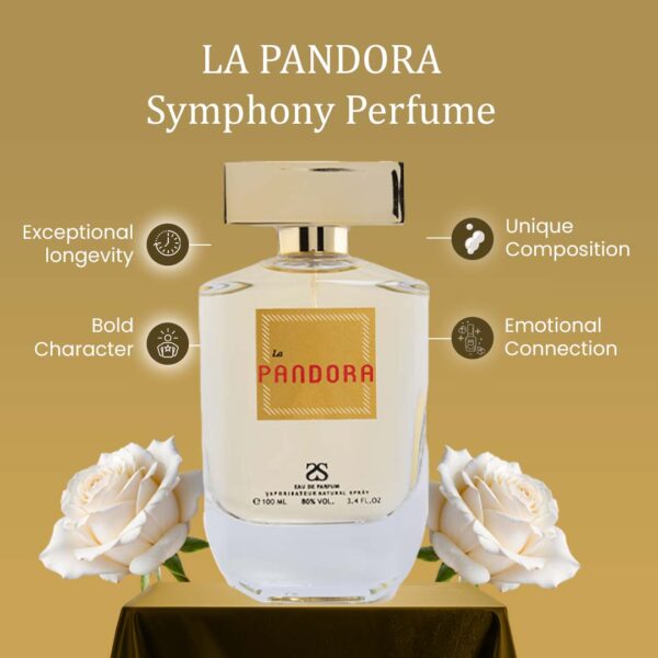 La Pandora by Symphony, Eau De Parfum, 100ml 3.4oz, Inspired by Lа Panthère, Luxury Perfume for Women, Long Lasting, Wide Sillage      	 La Pandora by Symphony, Eau De Parfum, 100ml 3.4oz, Inspired by Lа Panthère, Luxury Perfume for Women, Long Lasting, Wide Sillage