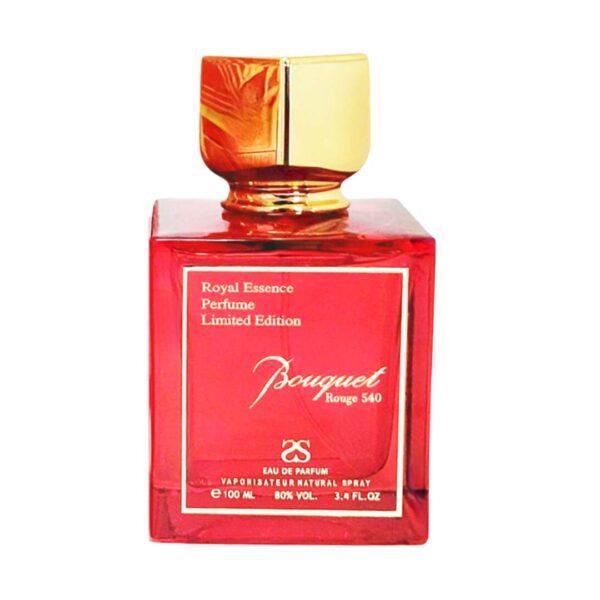 BOUQUET ROUGE by Symphony Eau De Parfum, 100ml 3.4oz, Inspired by Baccarat Rouge MFK, Luxury Unisex Men Women, Long Lasting Fragrance, Wide Sillage