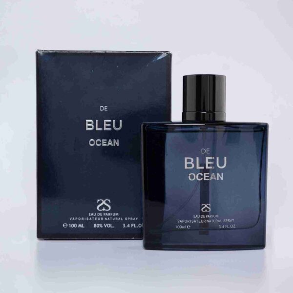 De Blue Ocean by Symphony, Eau De Parfum, 100ml-3.4oz, Inspired by Blue De Сhаnеl Luxury Perfume for Men, Long Lasting Fragrance, Citrus Jasmine Woody Masculine, Wide Sillage