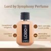 Lord by Symphony Eau De Parfum, 100ml 3.4oz, Inspired by Oud for Greatness - Initio, Luxury Oud Perfume for Men with Bergamot Leather Spicy Sophistication, Long Lasting