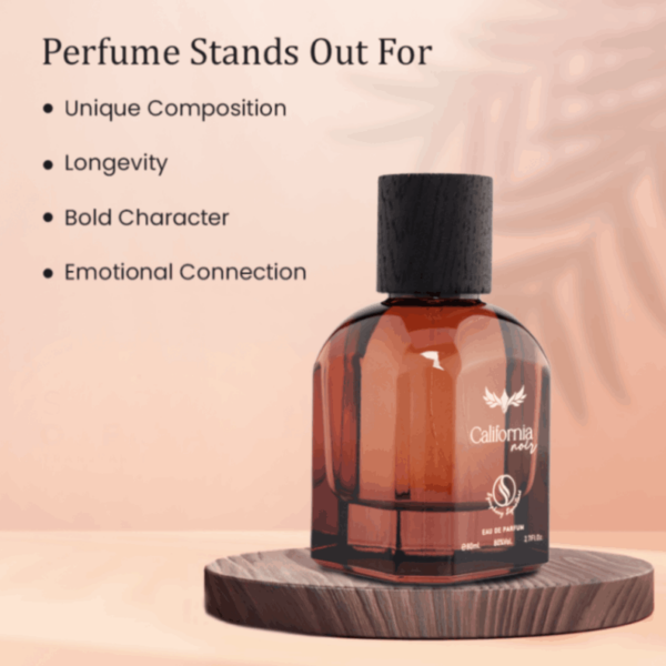 California Noir by Symphony Eau De Parfum, 80ml 2.7oz, Inspired by Tuscan Leather Tom Ford, Luxury Perfume for Men Women Unisex, Long Lasting, Wide Sillage