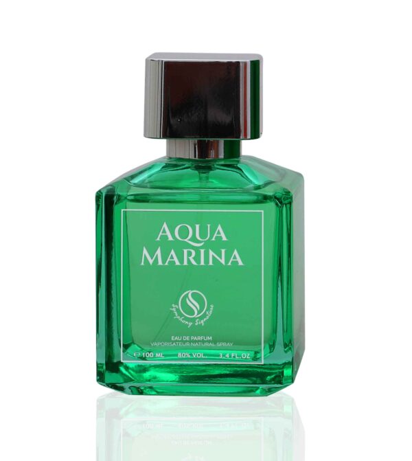 AQUA MARINA by Symphony Eau De Parfum, 100ml 3.4oz, Inspired by Aqua Media Cologne Forte - MFK, Luxury Perfume, Unisex Men Women, Long Lasting and Wide Sillage