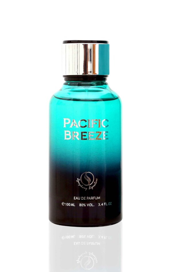 PACIFIC BREEZE by Symphony Eau De Parfum, 100ml 3.4oz, Inspired by Pacific Chill by LV, Luxury Perfume Unisex Men Women, Long Lasting and Wide Sillage.