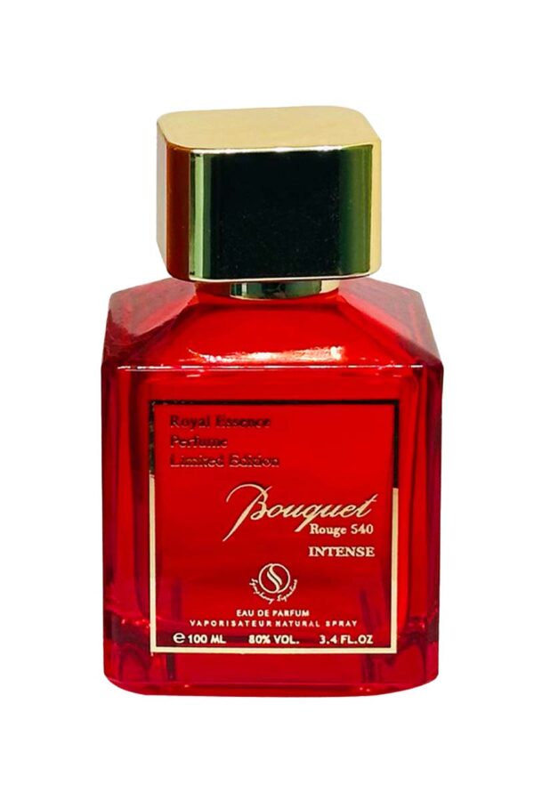 BOUQUET ROUGE 540 INTENSE by Symphony Eau De Parfum, 100ml 3.4oz, Inspired by Baccarat Rouge MFK, Luxury Unisex Men Women, Long Lasting Fragrance, Wide Sillage