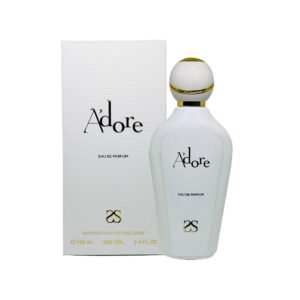 ADORE by Symphony, Eau De Parfum, 100ml 3.4oz, Inspired by J’adore (Dior), Luxury Perfume for Women, Long Lasting, White Floral, Fruity, Sweet, Powdery, Aquatic Scent, Wide Sillage