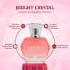 BRIGHT CRYSTAL by Symphony, Eau De Parfum, 100ml 3.4oz, Inspired by Bright Crystal (Versace), Luxury Perfume for Women, Long Lasting, Floral, Citrus, Fresh, Aquatic, Woody, Rose Scent, Wide Sillage