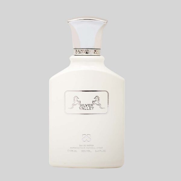 Silver_Valley SILVER VALLEY by Symphony, Eau De Parfum, 100ml 3.4oz, Inspired by Silver Mountain Water (Creed), Luxury Unisex Perfume, Long Lasting, Citrus, Green, Fruity, Musky, Woody Scent, Wide Sillage