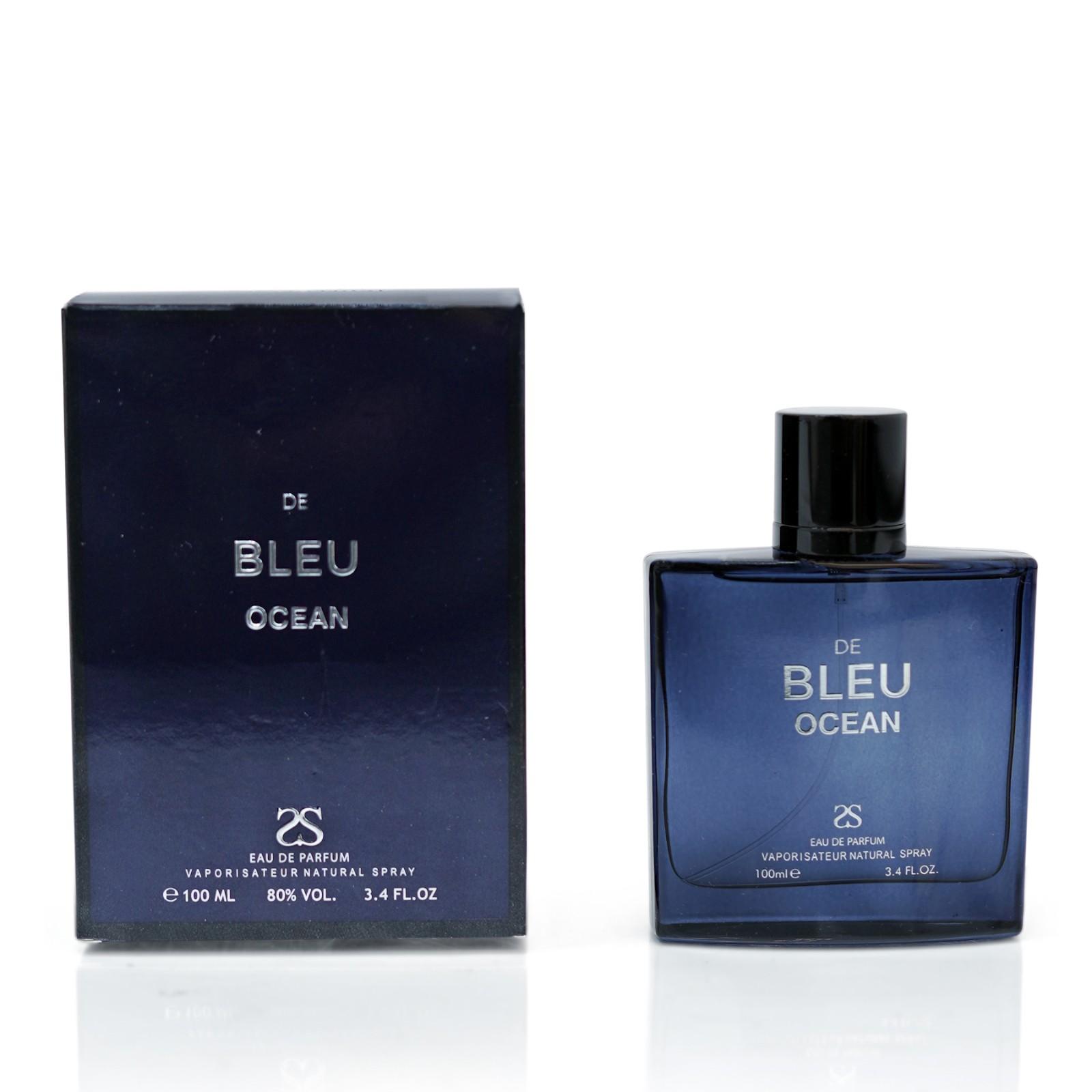 De Blue Ocean by Symphony, Eau De Parfum, 100ml-3.4oz, Inspired by Blue De Сhаnеl Luxury Perfume for Men, Long Lasting Fragrance, Citrus Jasmine Woody Masculine, Wide Sillage