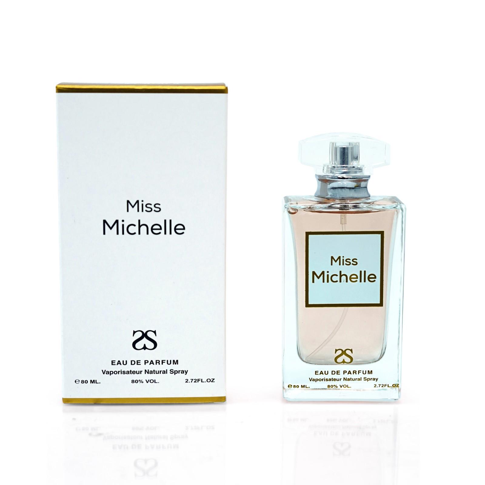 Miss Michelle by Symphony Eau De Parfum, 80ml 2.7oz, Inspired by Coco Mademoiselle, Luxury Perfume for Women, Long Lasting