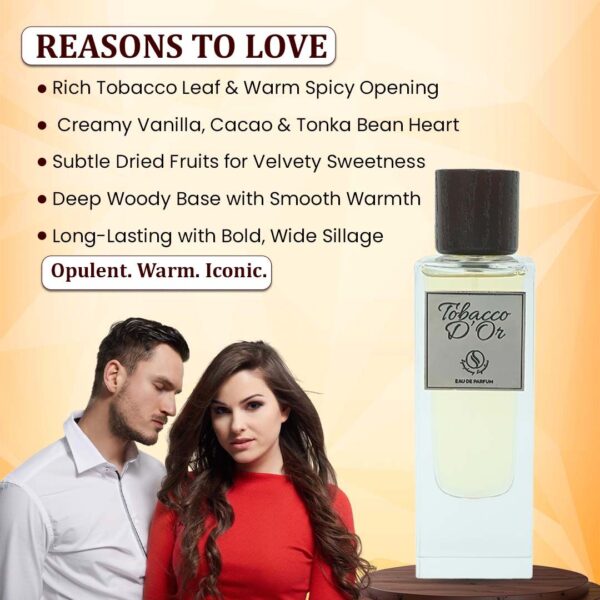 1000233512 TOBACCO D’OR by Symphony, Eau De Parfum ( Inspired by the timeless elegance of classic gentlemen’s clubs )
