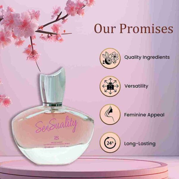 Sensuality by Symphony Eau De Parfum, 100ml 3.4oz, Inspired by Sensual - Johan B, Luxury Perfume for Women, Long Lasting, , Wide Sillage, Floral Mandarin Rose Vanilla Amber