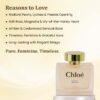 CHLOÈ by Symphony, Eau De Parfum, 100ml 3.4oz, Inspired by Chloé, Luxury Perfume for Women, Long Lasting, Floral, Rose, Fruity, Fresh, White Floral Scent, Wide Sillage