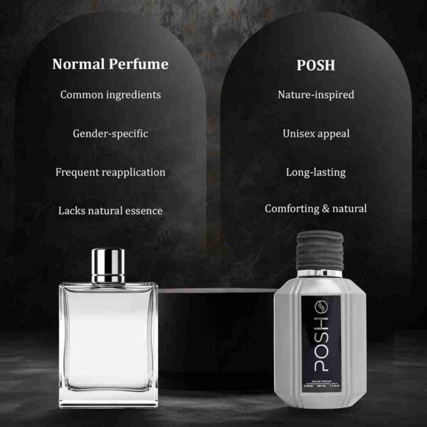 Posh by Symphony Eau De Parfum, 100ml 3.4oz, Inspired by Hudson-Valley Gissah, Luxury Perfume for Men Women Unisex, Long Lasting Fruity Floral Fragrance with Green Apple, Rose, Woody Notes