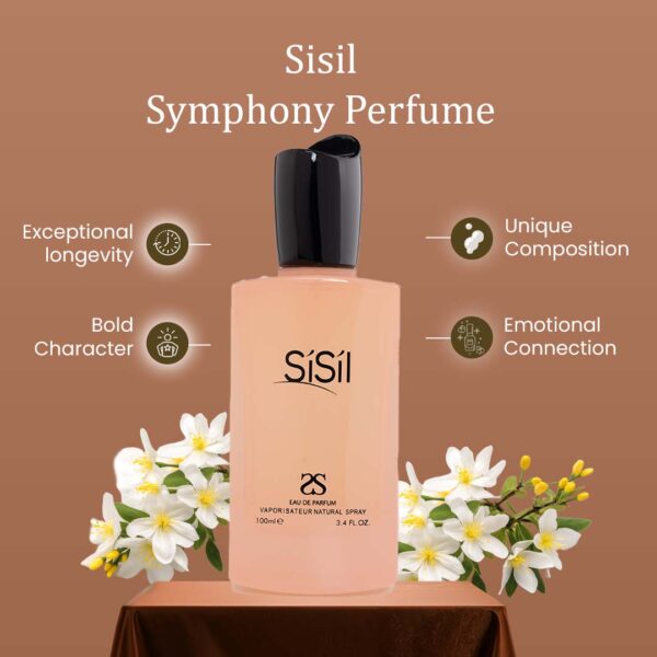 SiSil by Symphony Eau De Parfum, Inspired by Si Georgio Armani, 100ml 3.4oz, Luxury Perfume for Women, Long Lasting, Fruity Fragrance, Wide Sillage