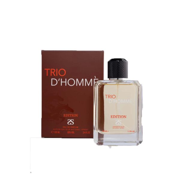 TRIO D’HOMME by Symphony Eau De Parfum, 100ml 3.4oz, Inspired by Terre  D'Hermes, Luxury Perfume for Men, Long Lasting, Wide Sillage