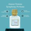 Amour Femme by Symphony, Eau De Parfum, 100ml 3.4oz, Inspired by Amyris Femme-MFK, Luxury Perfume for Women, Long Lasting Floral Fragrance, Wide Sillage
