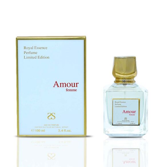 Amour Femme by Symphony, Eau De Parfum, 100ml 3.4oz, Inspired by Amyris Femme-MFK, Luxury Perfume for Women, Long Lasting Floral Fragrance, Wide Sillage
