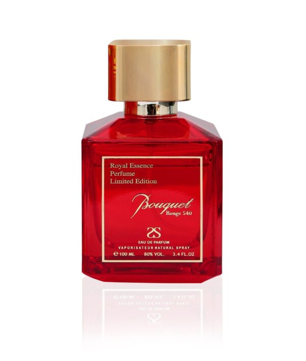 BOUQUET ROUGE by Symphony Eau De Parfum, 100ml 3.4oz, Inspired by Baccarat Rouge MFK, Luxury Unisex Men Women, Long Lasting Fragrance, Wide Sillage