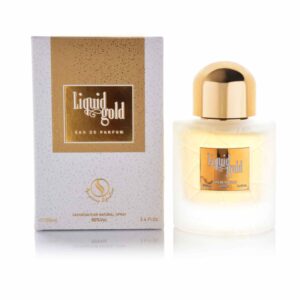 Liquid Gold by Symphony Eau De Parfum, 100ml 3.4oz, Inspired by Angel Share-Kilian Paris, Luxury Perfume for Men Women Unisex, Long Lasting Woody Spicy Fragrance, Wide Sillage
