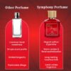 BOUQUET ROUGE 540 INTENSE by Symphony Eau De Parfum, 100ml 3.4oz, Inspired by Baccarat Rouge MFK, Luxury Unisex Men Women, Long Lasting Fragrance, Wide Sillage
