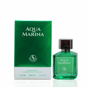 AQUA MARINA by Symphony Eau De Parfum, 100ml 3.4oz, Inspired by Aqua Media Cologne Forte - MFK, Luxury Perfume, Unisex Men Women, Long Lasting and Wide Sillage