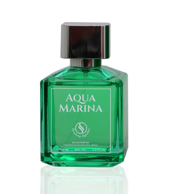 AQUA MARINA by Symphony Eau De Parfum, 100ml 3.4oz, Inspired by Aqua Media Cologne Forte - MFK, Luxury Perfume, Unisex Men Women, Long Lasting and Wide Sillage