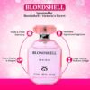 BLONDSHELL by Symphony, Eau De Parfum, 100ml 3.4oz, Inspired by Bombshell (Victoria’s Secret), Luxury Perfume for Women, Long Lasting, Fruity, Sweet, Fresh, Citrus, Floral Scent, Wide Sillage